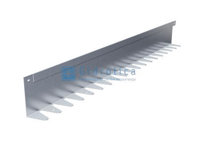 Бордюр Gidrolica Line Steel L-образный из оцинкованной стали 1200х140х70х1,5мм
