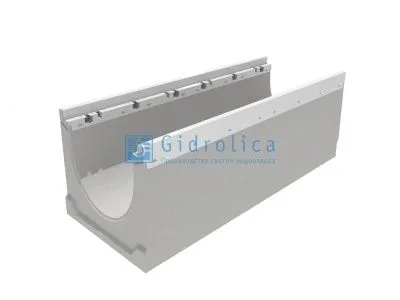 Лоток водоотводный бетонный коробчатый(СО-150мм), с оцинкованной насадкой, с водосливом КUв 100.24,8 (15).36,5(30) - BGZ-V, № 25-0 Лоток водоотводный бетонный коробчатый(СО-150мм), с оцинкованной насадкой, с водосливом КUв 100.24,8 (15).36,5(30) - BGZ-V, № 25-0