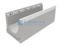 Лоток водоотводный бетонный коробчатый (СО-200мм), с оцинкованной насадкой, с уклоном 0,5% КUу 100.29,8 (20).30,5(23,5) - BGZ-V, № 2